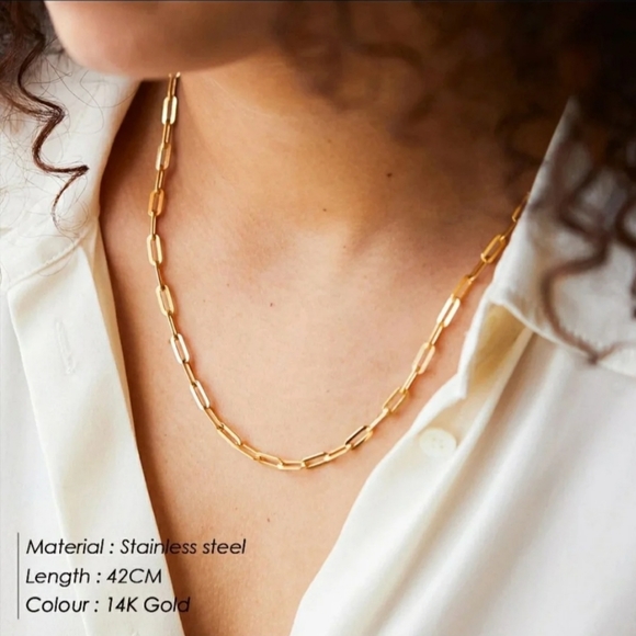 Jewelry - Real Gold Plated Stainless Steel Choker